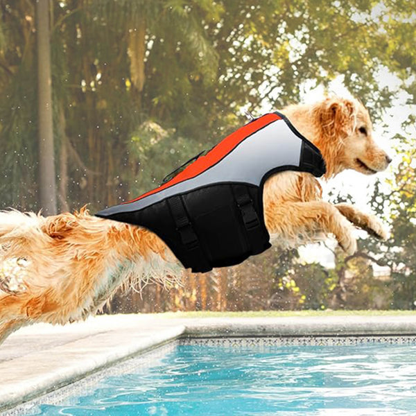 Comfortable Dog Life Jacket for Swimming and Safety