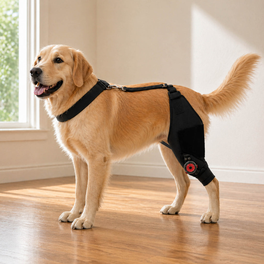 FlexiHinge Dog Knee Brace for Single Leg Support,Adjustable and Secure ...