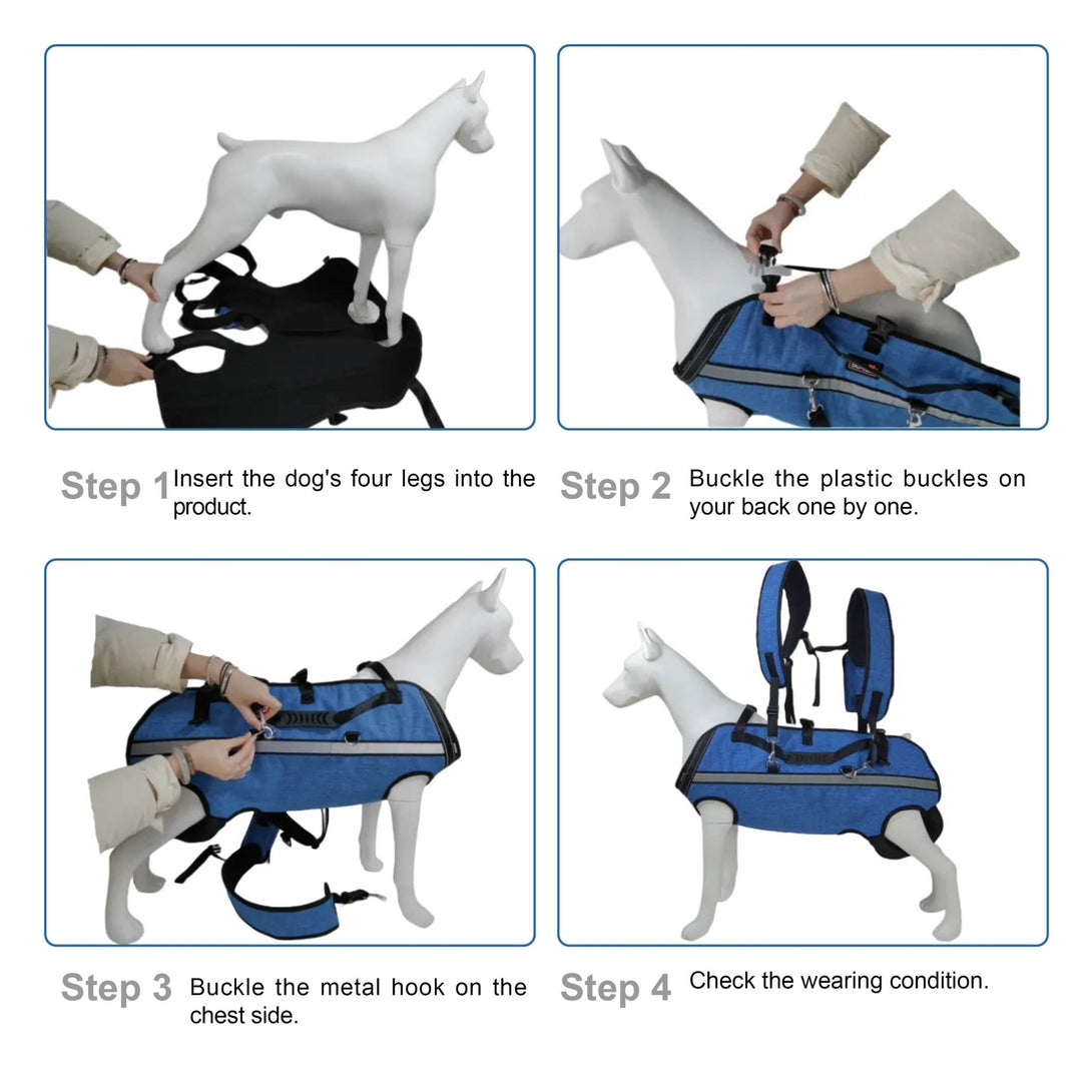 BigDog Comfort Harness – Dual Shoulder Support for Large Dogs - PawPattz
