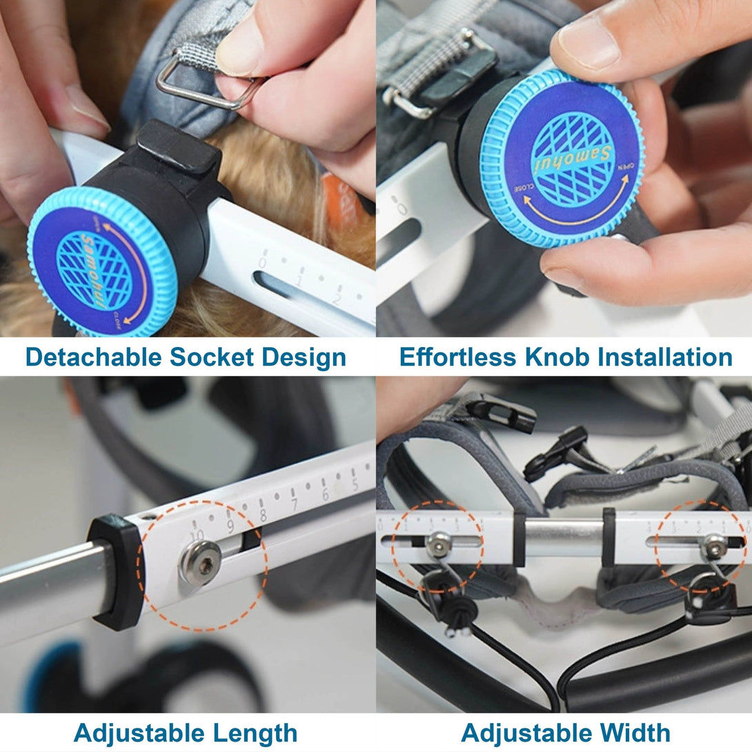 Foldable Rear Leg Dog Wheelchair - PawPattz
