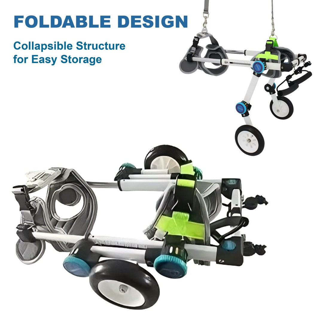 Foldable Rear Leg Dog Wheelchair - PawPattz